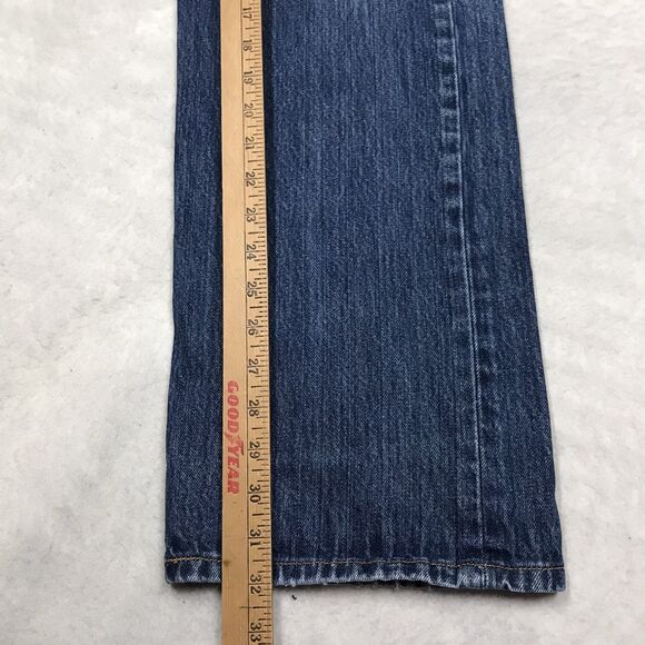 Y2K LEVIS 501 Jean Men 36X32 (38/34 tag) Button Fly Medium Wash Straight Leg - Picture 9 of 16
